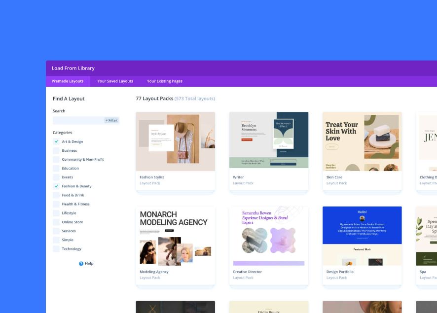 Divi WordPress Theme Library
