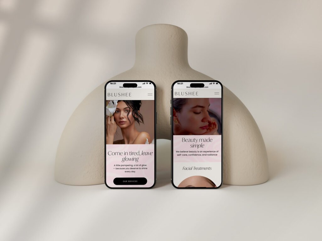 Squarespace Templates That Solve Real Business Problems: Website Design for Coaches, Beauty Salons, and Consultants 11 M024T0495 D iPhone Mockup 22Oct23Text Needed